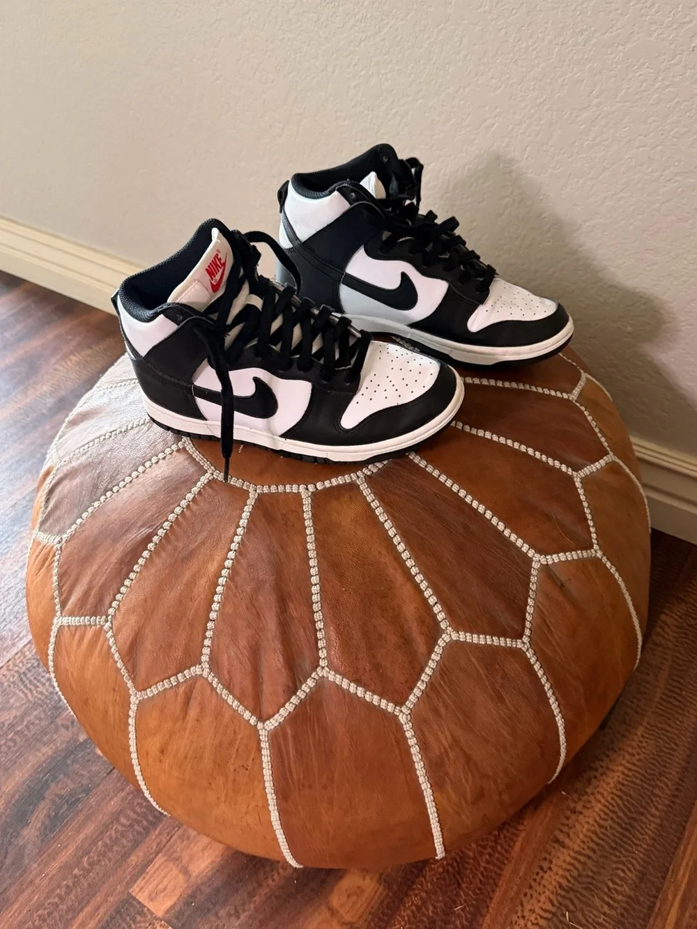 Nike Black & White High-Top Sneakers